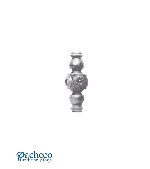 Macolla de Hierro Fundido para Unión de Barrotes de Redondo 16 mm