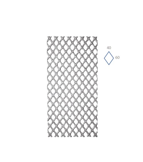 Panel de Aluminio Fundido Rejilla Ornamental con Calados de Rombos