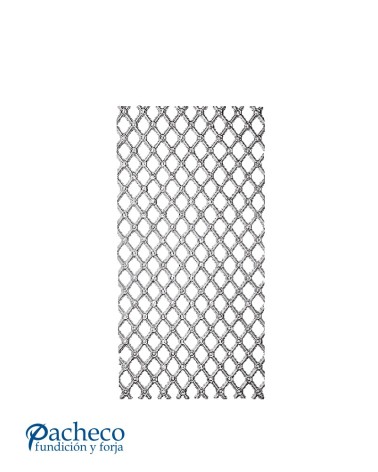 Panel de Aluminio Fundido Rejilla Ornamental con Calados de Rombos