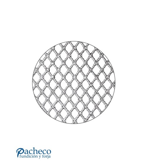 Panel de Aluminio Fundido Rejilla Ornamental con Calados de Rombos Panel de Aluminio Fundido Rejilla Ornamental con Calados de Rombos