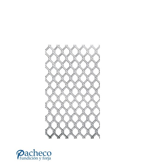 Panel de Aluminio Fundido Rejilla Ornamental con Calado de Rombos Entrelazados