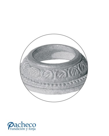Base Ornamental de Hierro Fundido para Redondo 55 - 65 mm