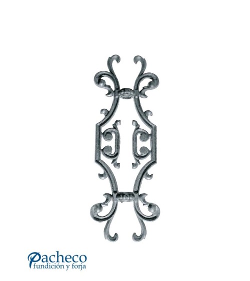 Adorno Central de Hierro Fundido Ornamental de Redondo 16 mm