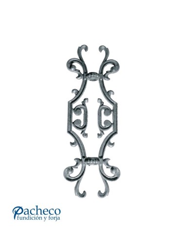 Adorno Central de Hierro Fundido Ornamental de Redondo 16 mm