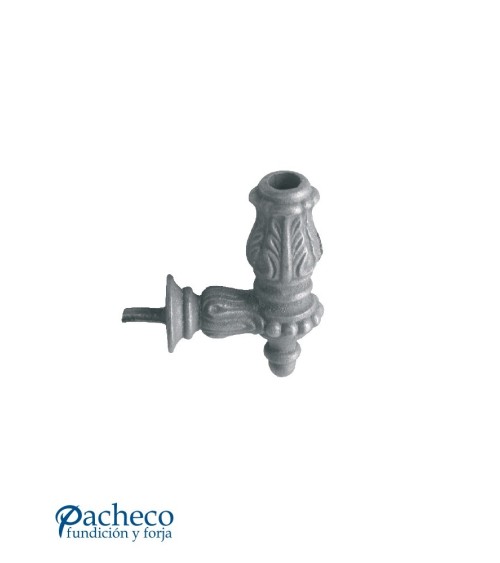 Soporte para Escalera de Hierro Fundido Ornamental para Redondo 16 mm