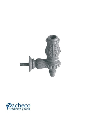 Soporte para Escalera de Hierro Fundido Ornamental para Redondo 16 mm