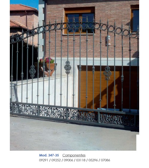 Pieza Central de Hierro Fundido Eses Simétricas de Cuadrado 16 mm Pieza Central de Hierro Fundido Eses Simétricas de Cuadrado 16 mm