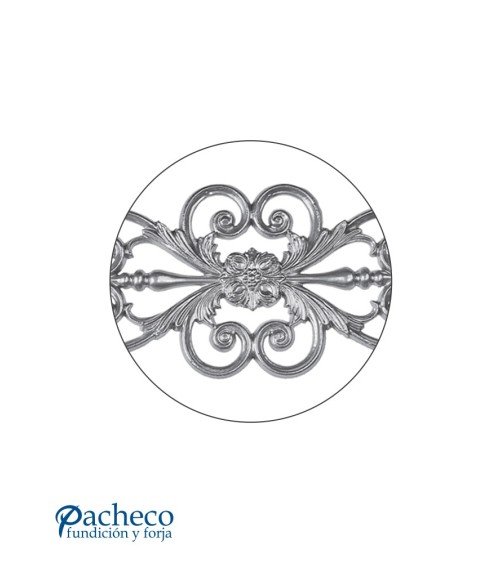 Plafón Ornamental Floral de Aluminio Fundido con Filigranas