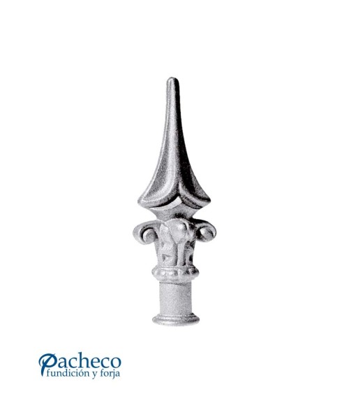 Lanza de Hierro Fundido con Base Ornamental para Redondo 16 mm