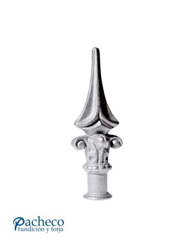 Lanza de Hierro Fundido con Base Ornamental para Redondo 16 mm