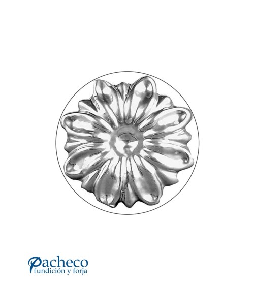 Rosetón Adorno de Aluminio Fundido