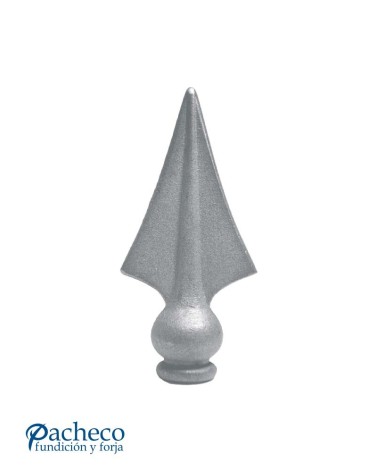 Lanza de Hierro Fundido en Punta con Bola en la Base para Redondo 16 mm