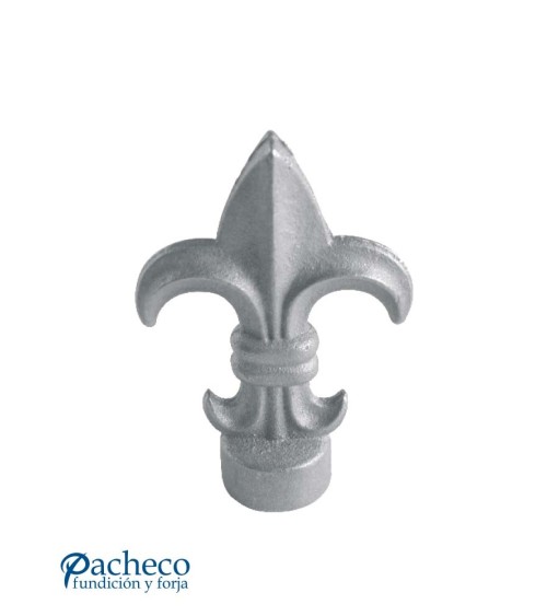 Lanza de Hierro Fundido Flor de Lis para Redondo 16 mm