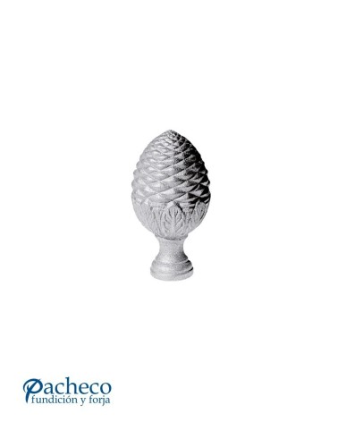 Remate Piña Maciza de Hierro Fundido