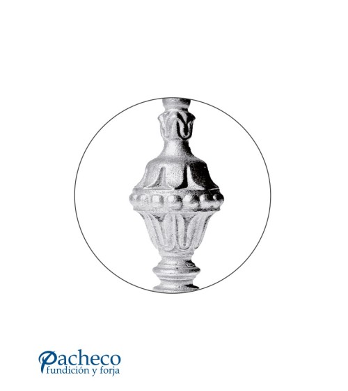 Remate de Hierro Fundido Ornamental Macizo