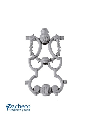 Adorno Central de Hierro Fundido Ornamental para Redondo 16 mm