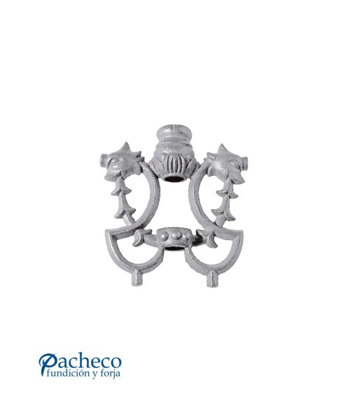 Adorno Central de Hierro Fundido para Redondo 16 mm