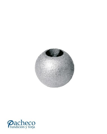 Bola de Hierro Fundidio Pasante para Redondo 16 mm