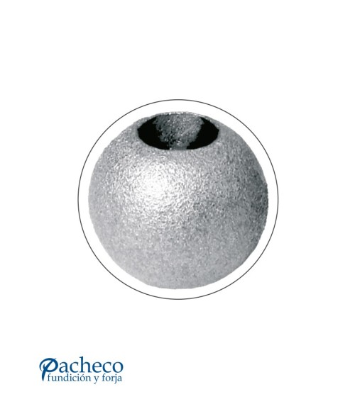 Bola de Hierro Fundidio Pasante para Redondo 16 mm