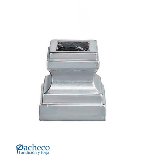 Macolla de Aluminio Fundido Cuadrada con Base para Cuadrdo 20 mm