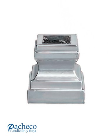 Macolla de Aluminio Fundido Cuadrada con Base para Cuadrdo 20 mm