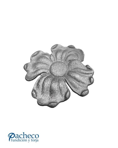 Rosetón de Hierro Fundido Floral Relieve Una Cara