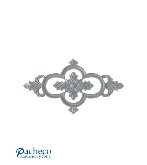 Plafón Panot con Adorno Central de Hierro Fundido Relieve Una Cara