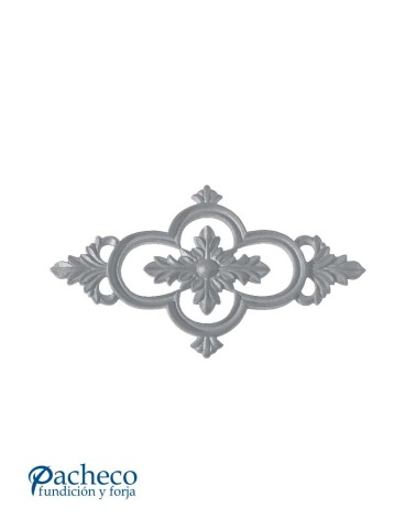 Plafón Panot con Adorno Central de Hierro Fundido Relieve Una Cara