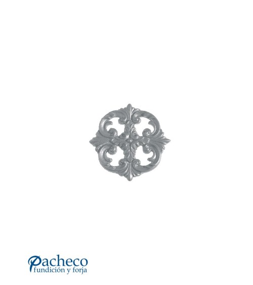 Rosetón con Filigrana de Hierro Fundido