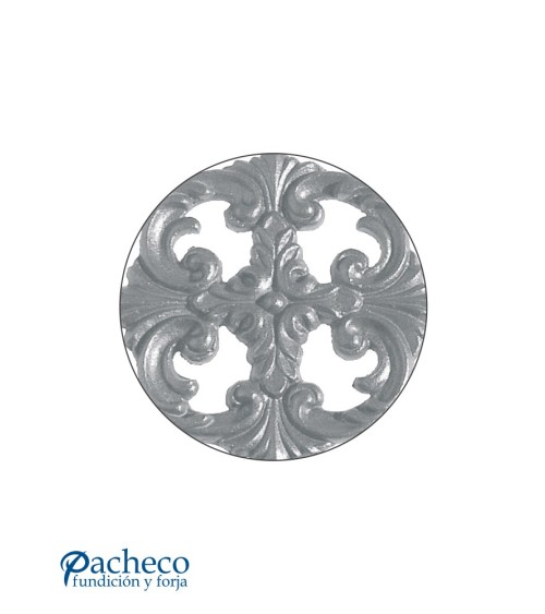 Rosetón con Filigrana de Hierro Fundido