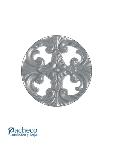 Rosetón con Filigrana de Hierro Fundido