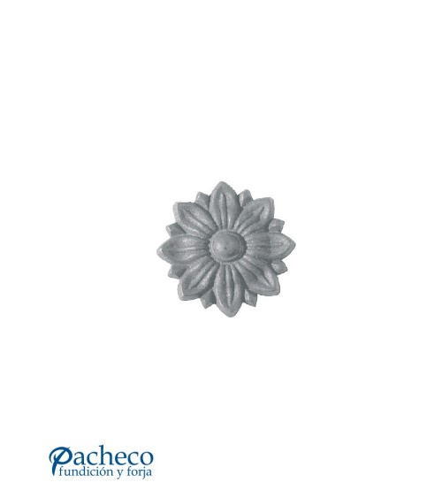 Rosetón Girasol Adorno de Hierro Fundido