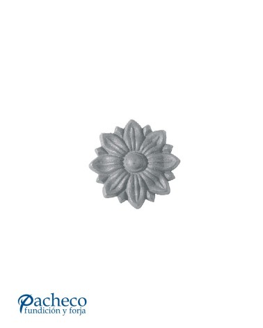 Rosetón Girasol Adorno de Hierro Fundido