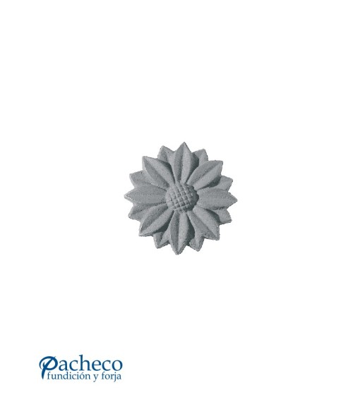 Rosetón Margarita Adorno de Hierro Fundido