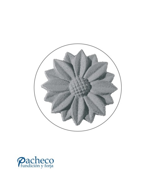 Rosetón Margarita Adorno de Hierro Fundido