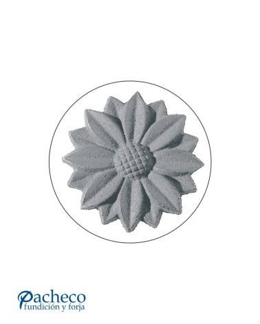 Rosetón Margarita Adorno de Hierro Fundido