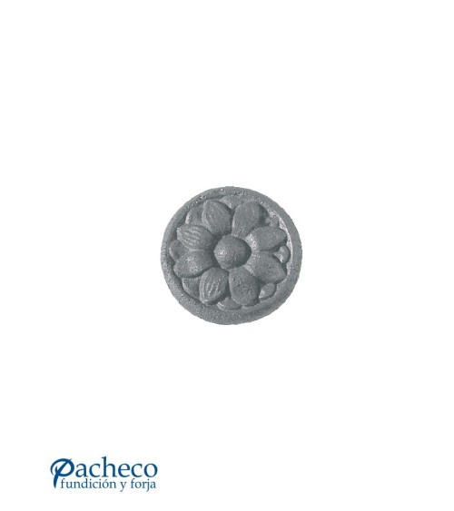 Rosetón Floral Clásico de Hierro Fundido