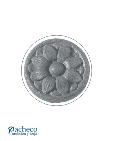 Rosetón Floral Clásico de Hierro Fundido