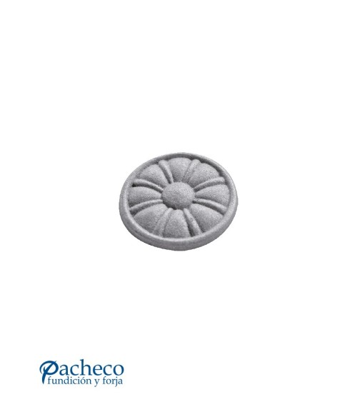 Rosetón Simple de Hierro Fundido con Aro