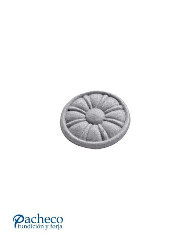 Rosetón Simple de Hierro Fundido con Aro