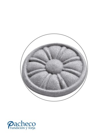 Rosetón Simple de Hierro Fundido con Aro