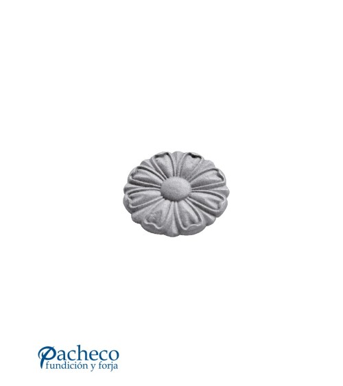 Rosetón Acanalado en Relieve de Hierro Fundido
