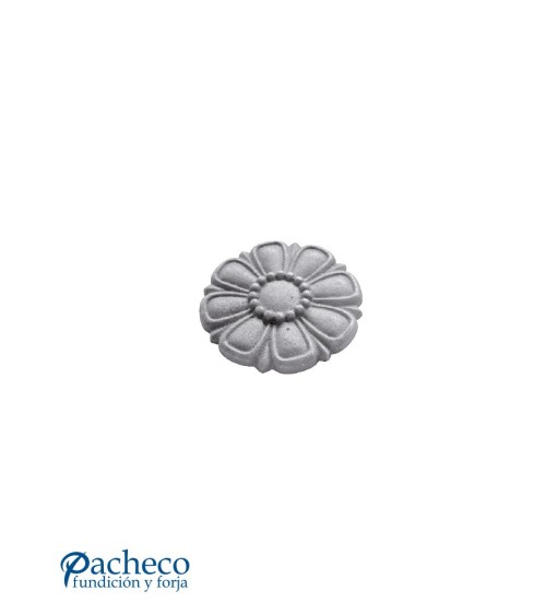 Rosetón Acanalado en Relieve Grande de Hierro Fundido