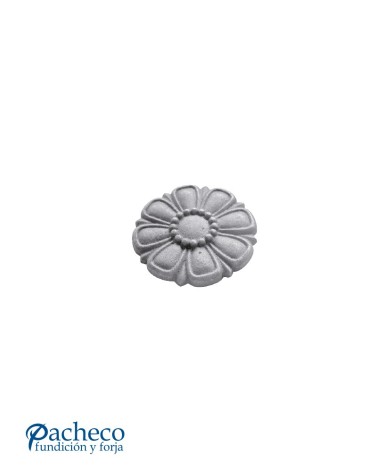 Rosetón Acanalado en Relieve Grande de Hierro Fundido