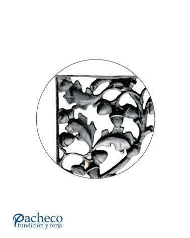 Escuadra de Hierro Fundido para Tejadillos