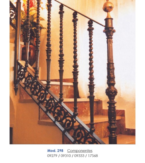 Adorno Central de Hierro Fundido Ornamental Rectangular