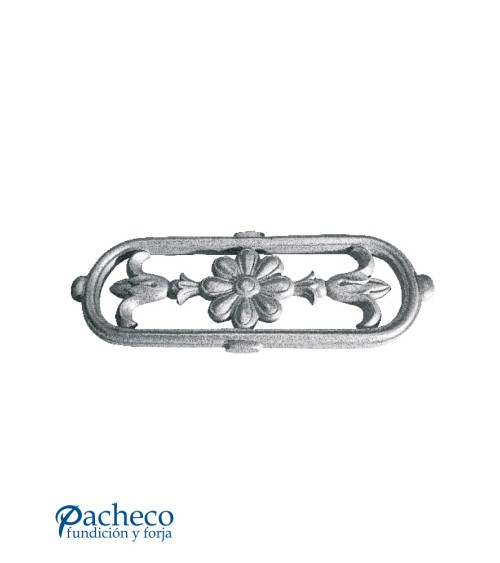 Adorno Central de Hierro Fundido con Rosetón Central