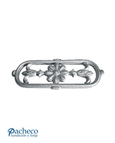 Adorno Central de Hierro Fundido con Rosetón Central