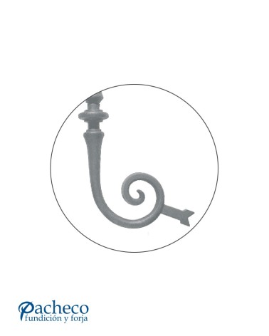 Soporte para Tejadillos de Hierro Fundido