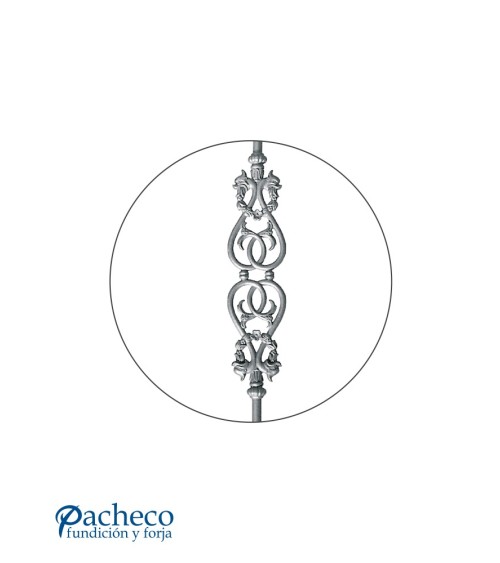 Balaustre de Hierro Fundido Ornamental para Barandillas